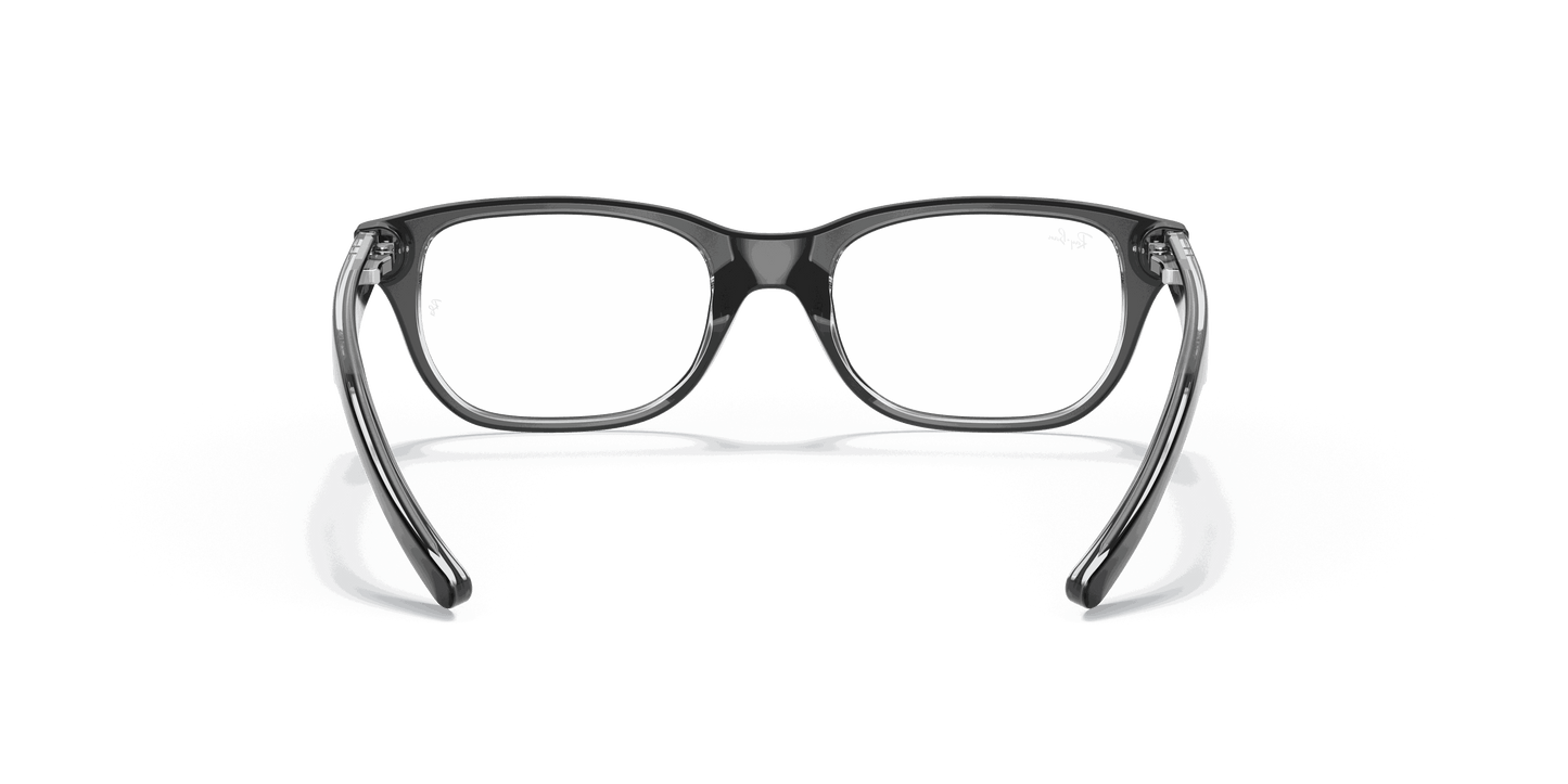 [Clear Lenses, Polished Black On Transparent Frame]