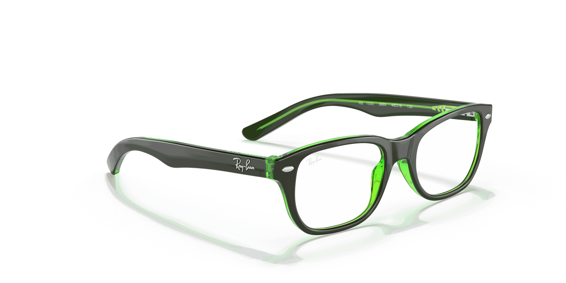 [Clear Lenses, Polished Brown On Green Fluo Frame]