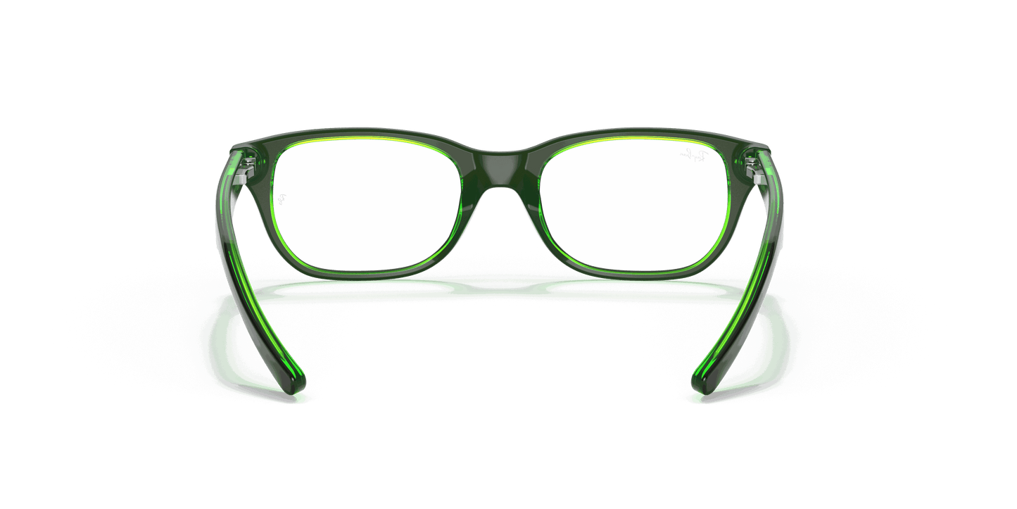 [Clear Lenses, Polished Brown On Green Fluo Frame]