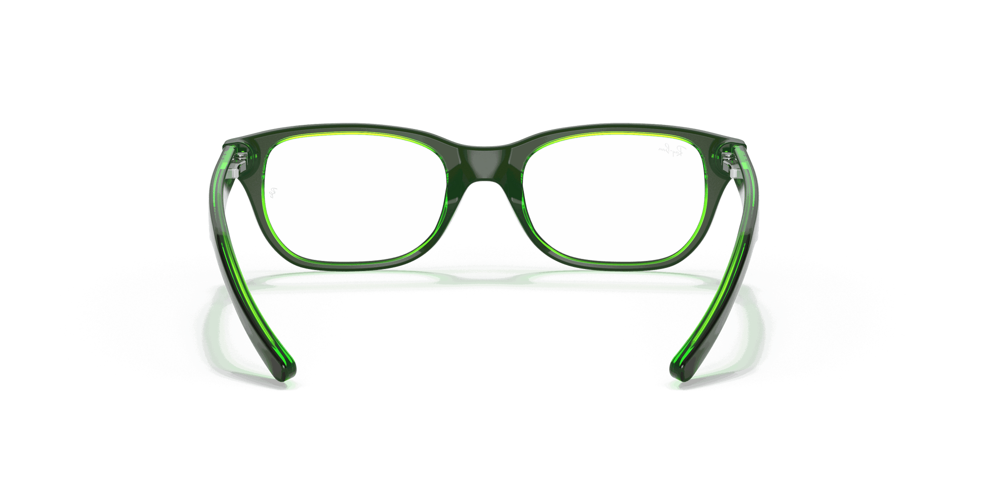 [Clear Lenses, Polished Brown On Green Fluo Frame]