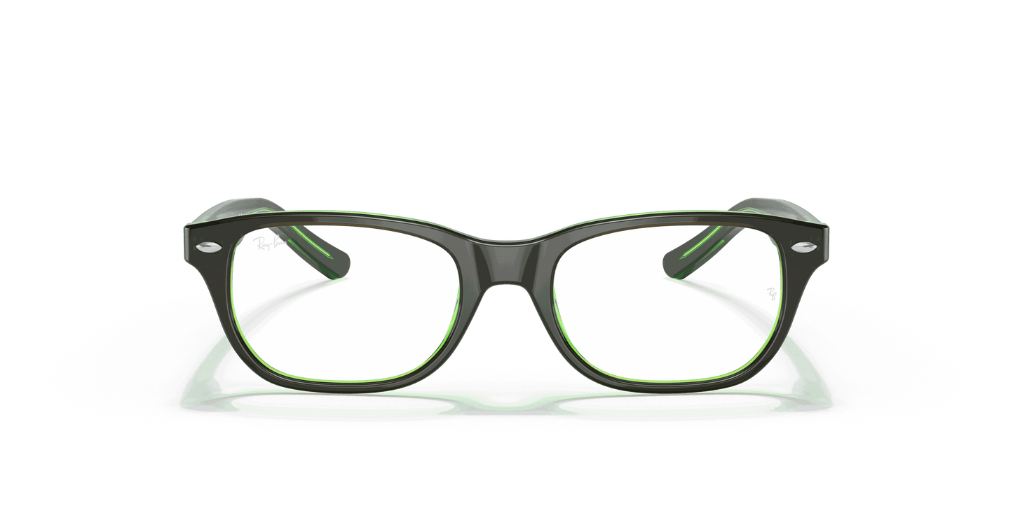 [Clear Lenses, Polished Brown On Green Fluo Frame]