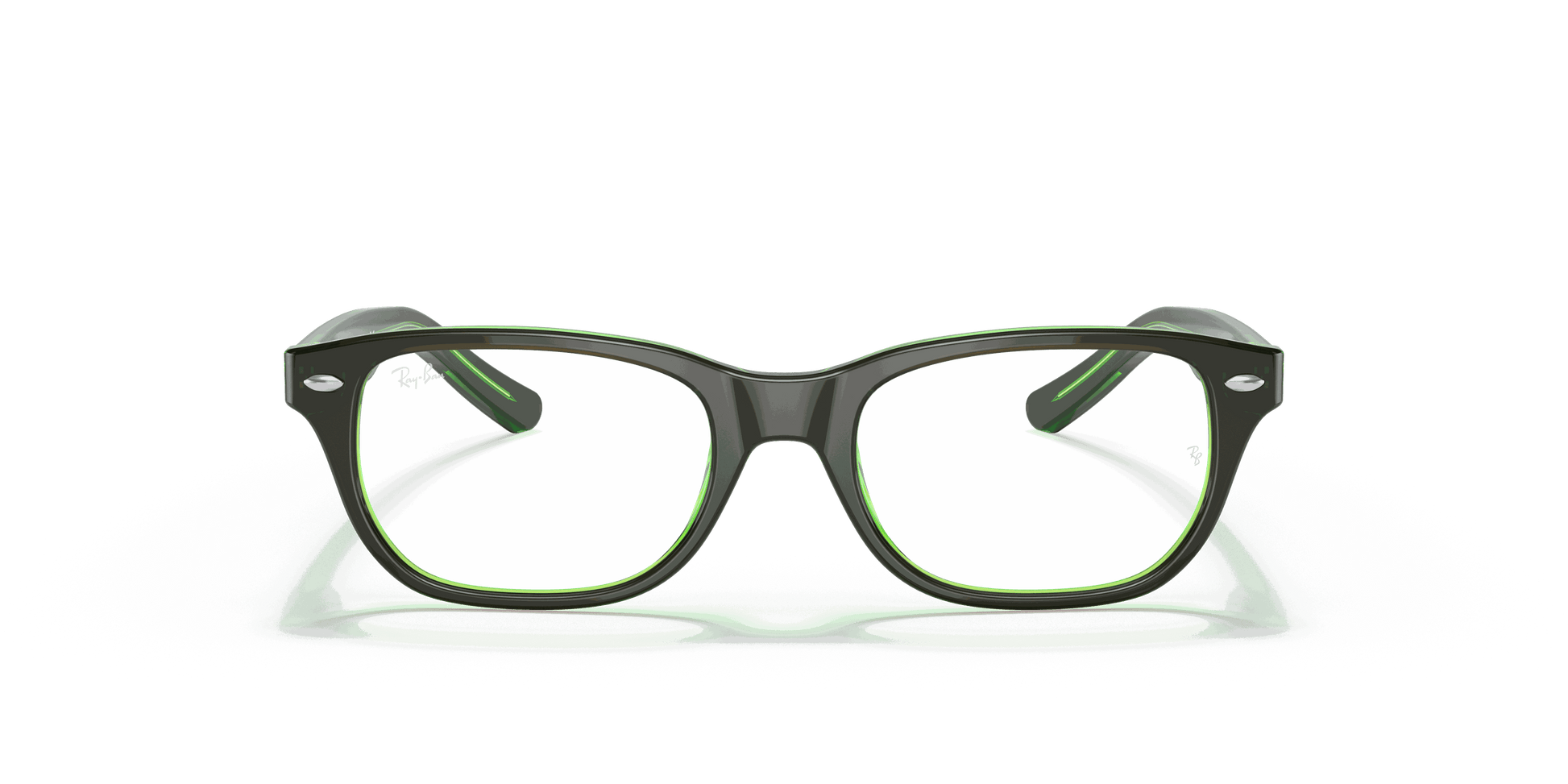 [Clear Lenses, Polished Brown On Green Fluo Frame]