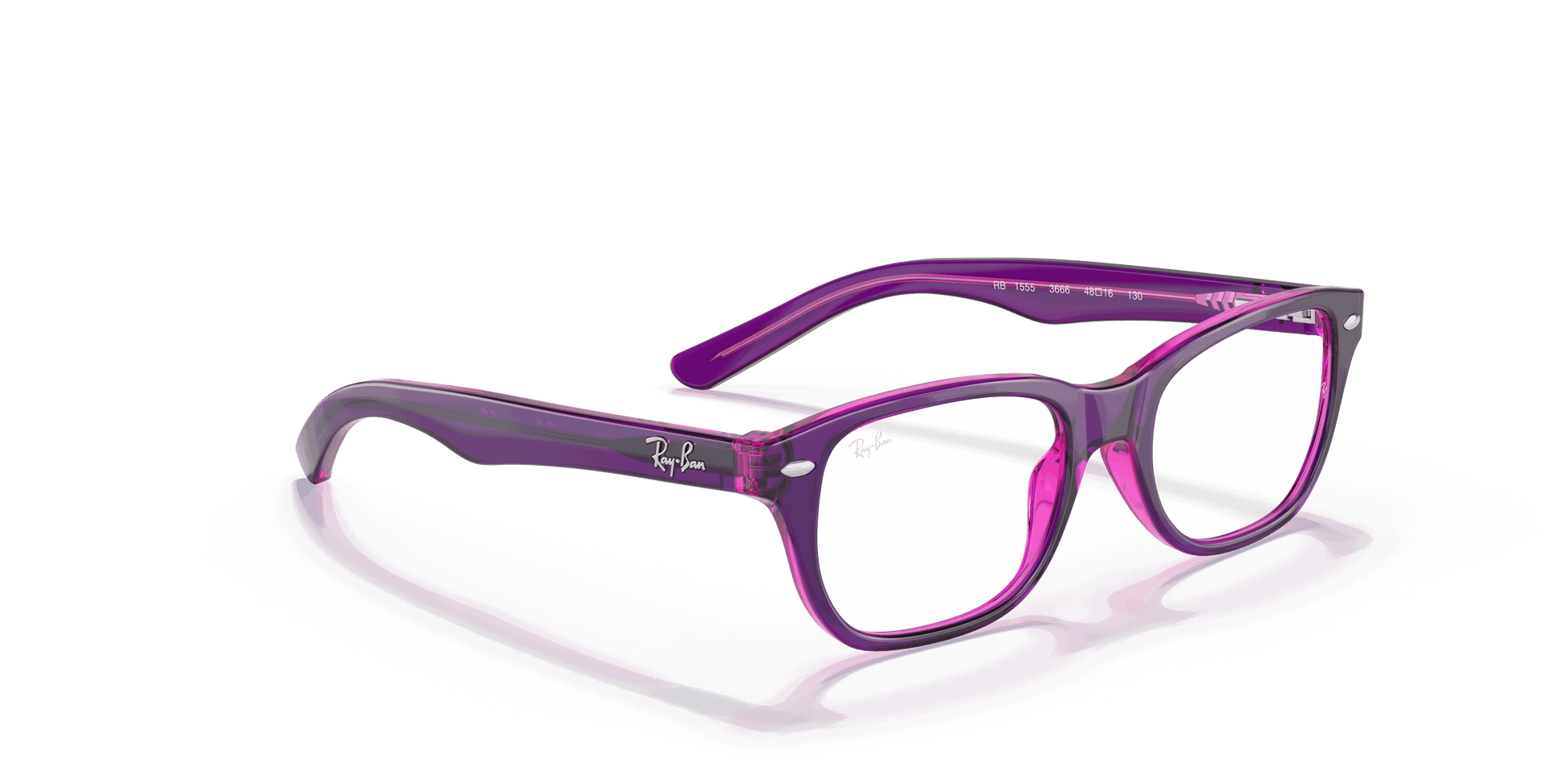 [Clear Lenses, Polished Violet On Fuxia Fluo Frame]