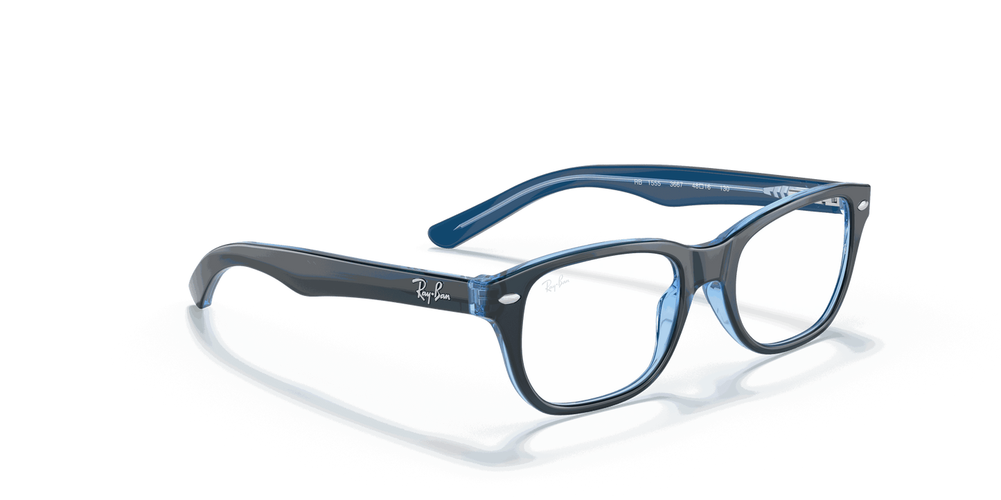 [Clear Lenses, Polished Blue Frame]