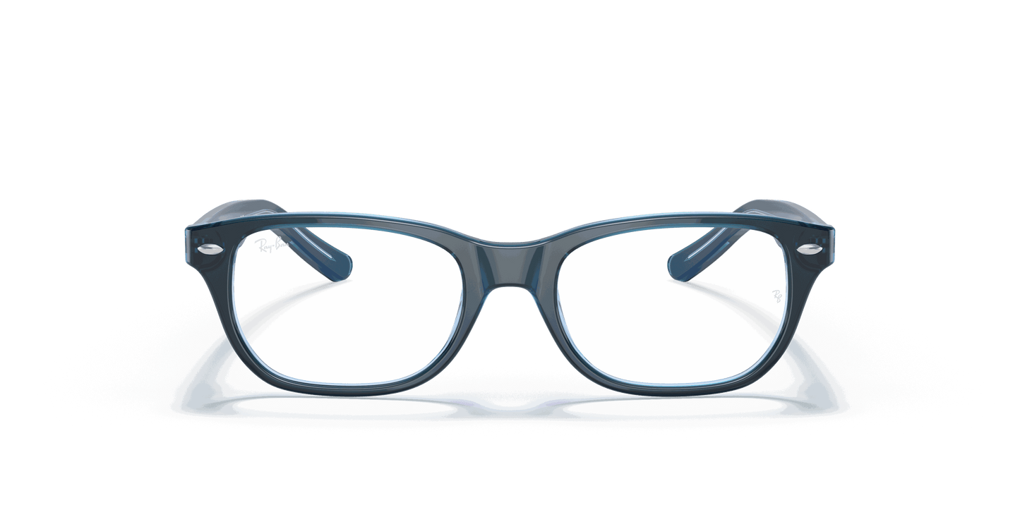 [Clear Lenses, Polished Blue Frame]