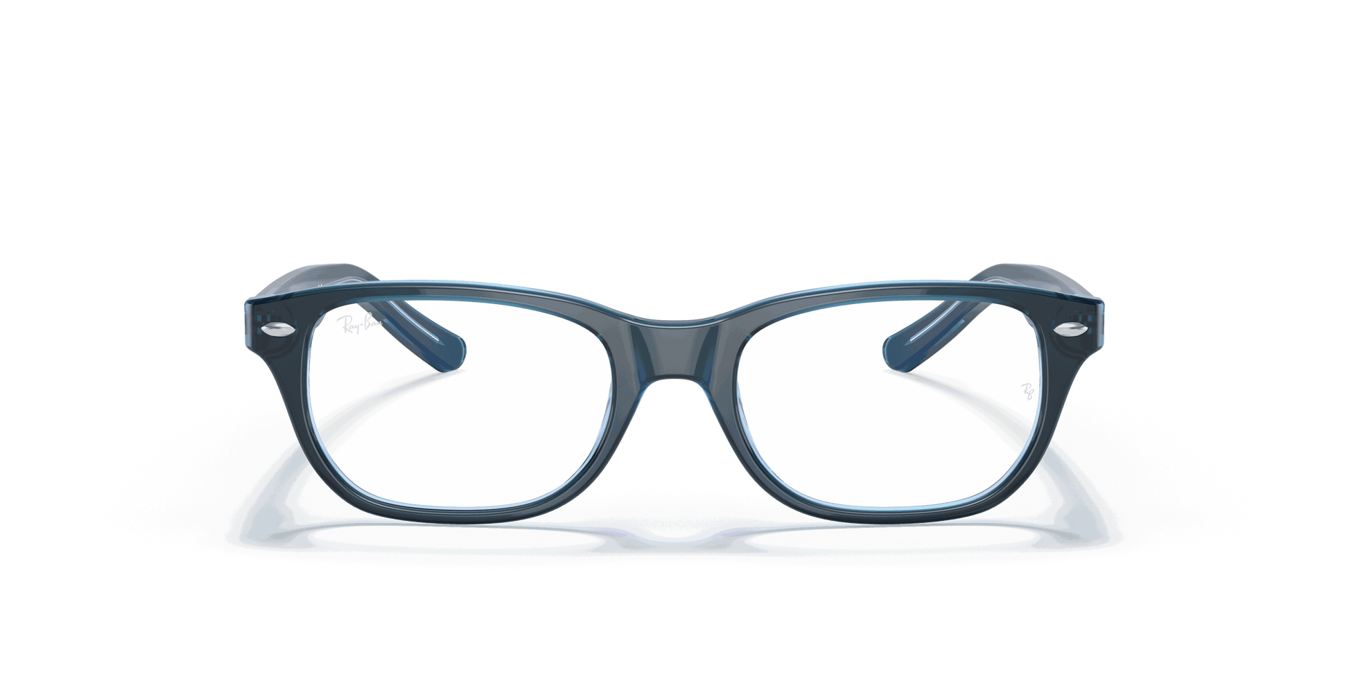 [Clear Lenses, Polished Blue Frame]