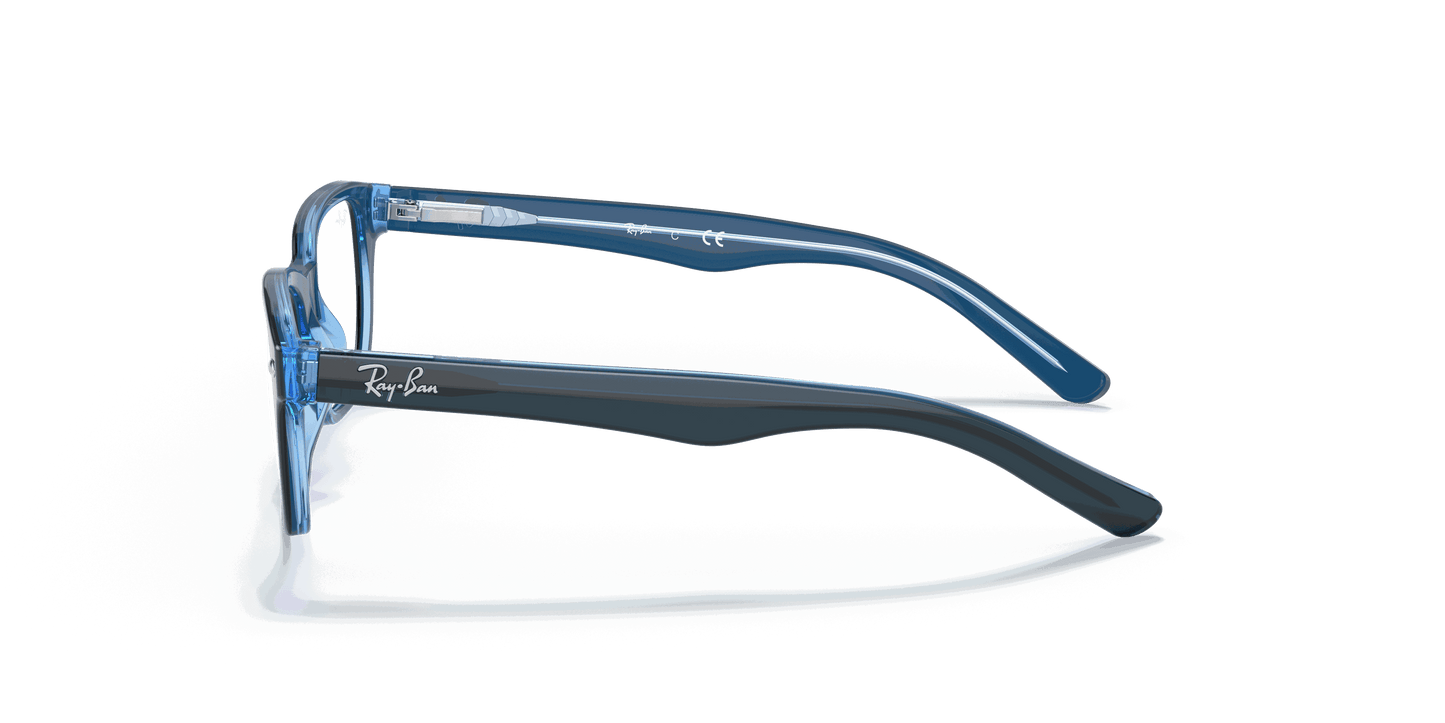 [Clear Lenses, Polished Blue Frame]