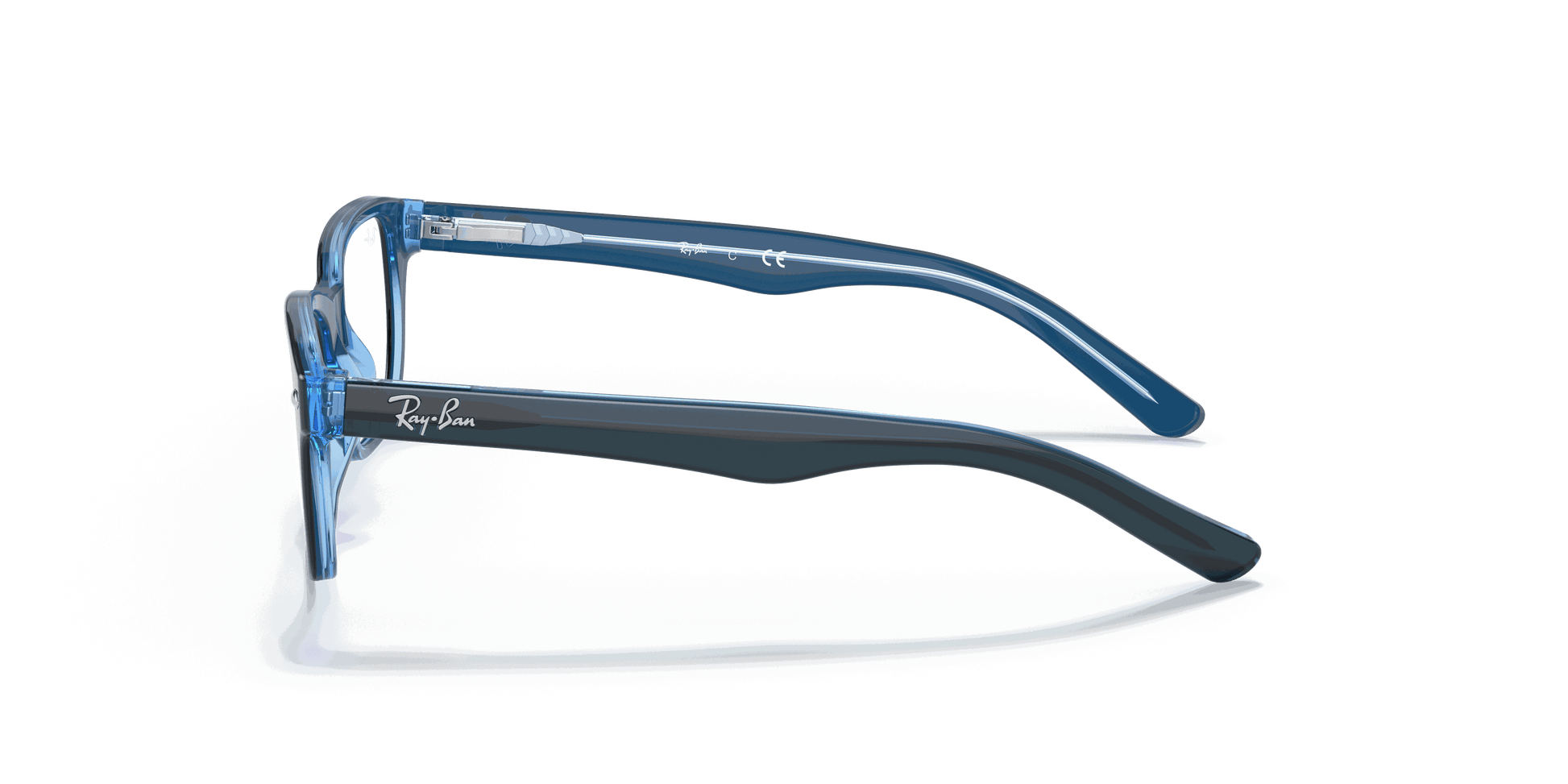 [Clear Lenses, Polished Blue Frame]