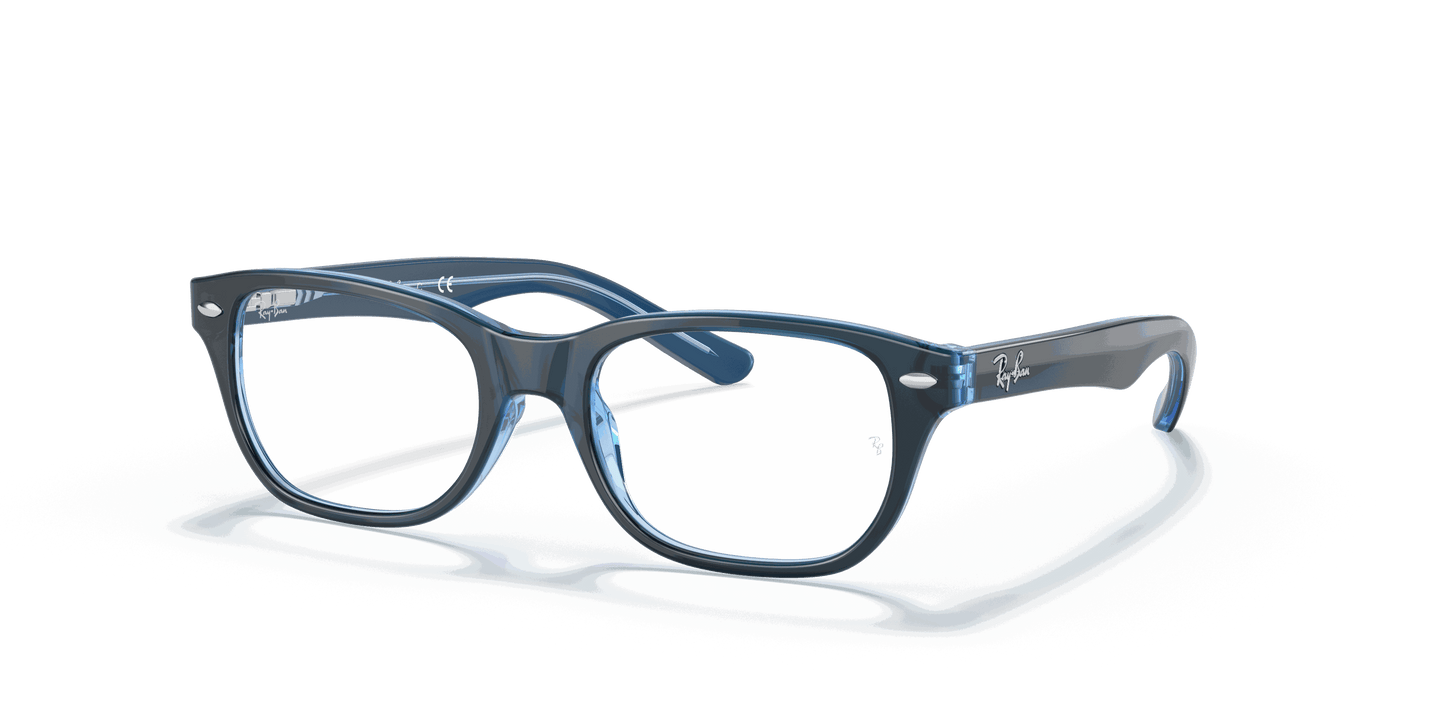 [Clear Lenses, Polished Blue Frame]