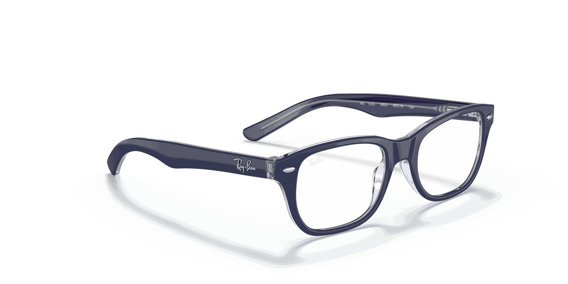 [Clear Lenses, Polished Blue On Transparent Frame]