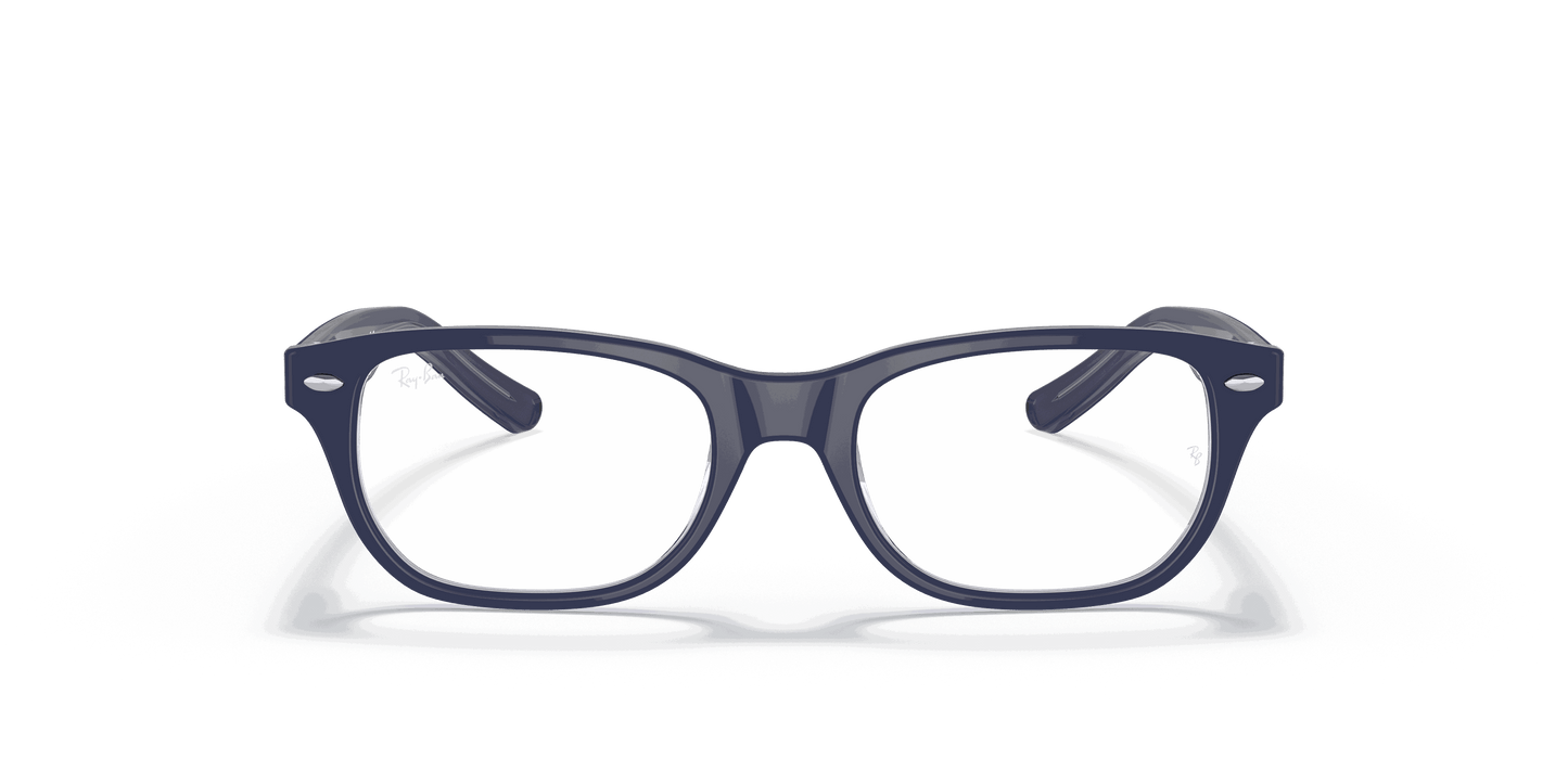 [Clear Lenses, Polished Blue On Transparent Frame]