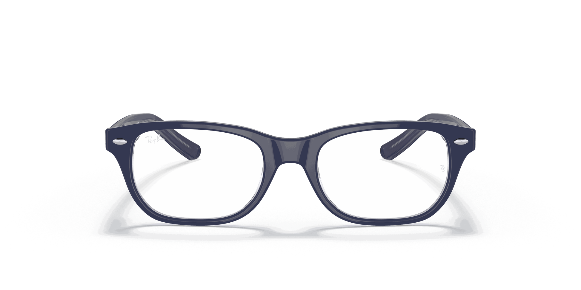 [Clear Lenses, Polished Blue On Transparent Frame]