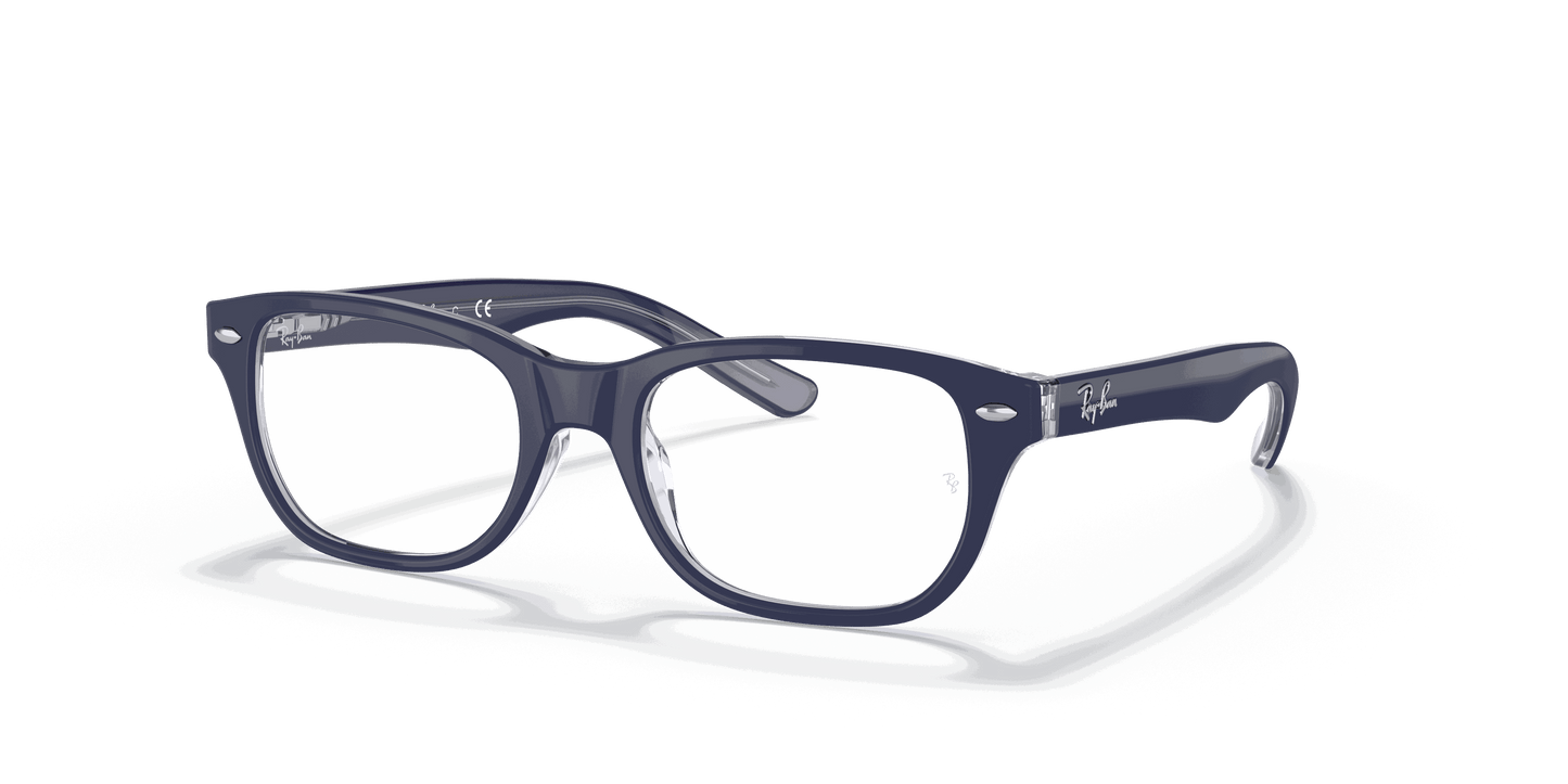 [Clear Lenses, Polished Blue On Transparent Frame]