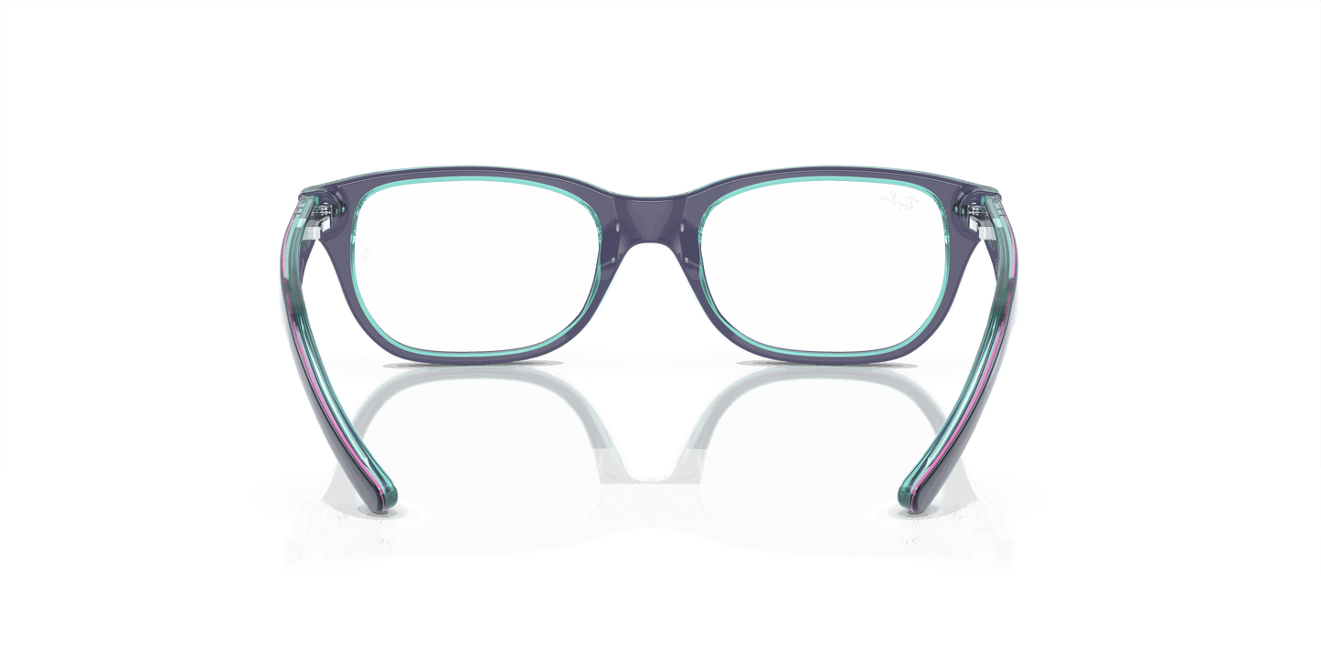 [Demo Lens Lenses, Polished Top Blue & Violet & Light Blue Frame]