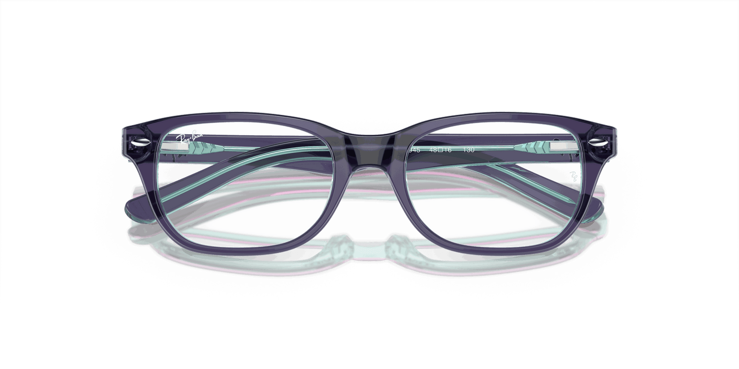 [Demo Lens Lenses, Polished Top Blue & Violet & Light Blue Frame]