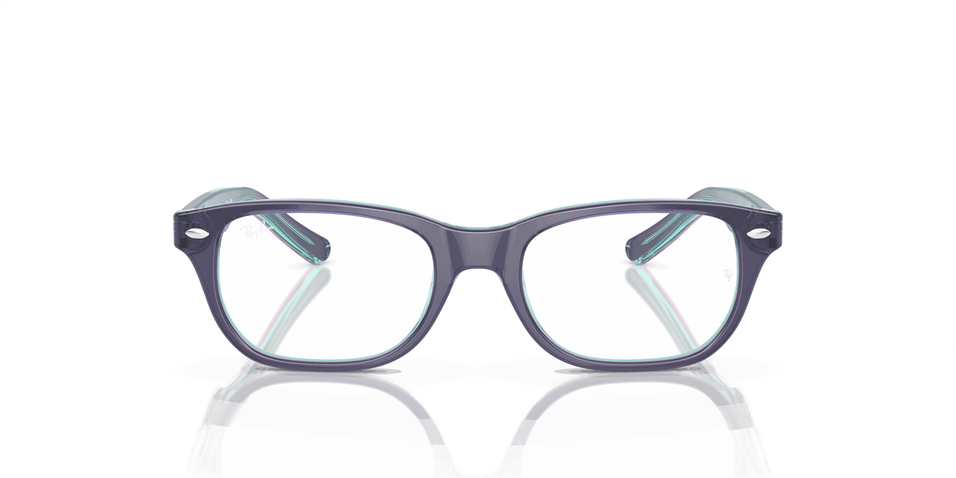 [Demo Lens Lenses, Polished Top Blue & Violet & Light Blue Frame]