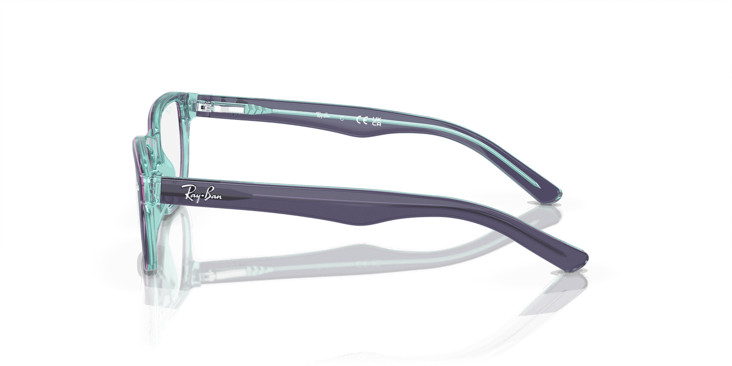 [Demo Lens Lenses, Polished Top Blue & Violet & Light Blue Frame]