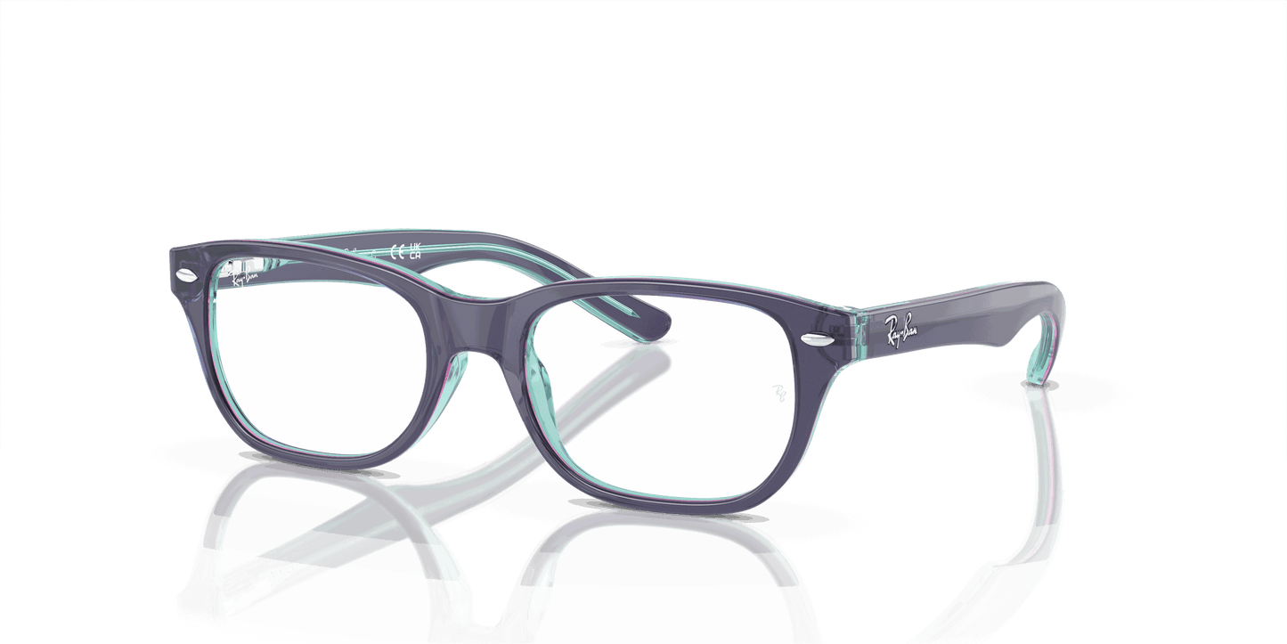 [Demo Lens Lenses, Polished Top Blue & Violet & Light Blue Frame]