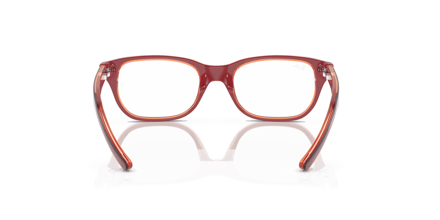 [Demo Lens Lenses, Polished Top Red & Violet & Orange Frame]