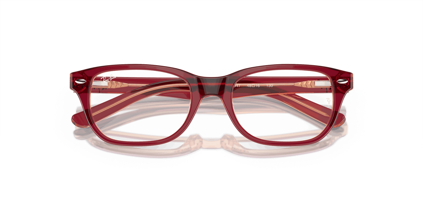 [Demo Lens Lenses, Polished Top Red & Violet & Orange Frame]