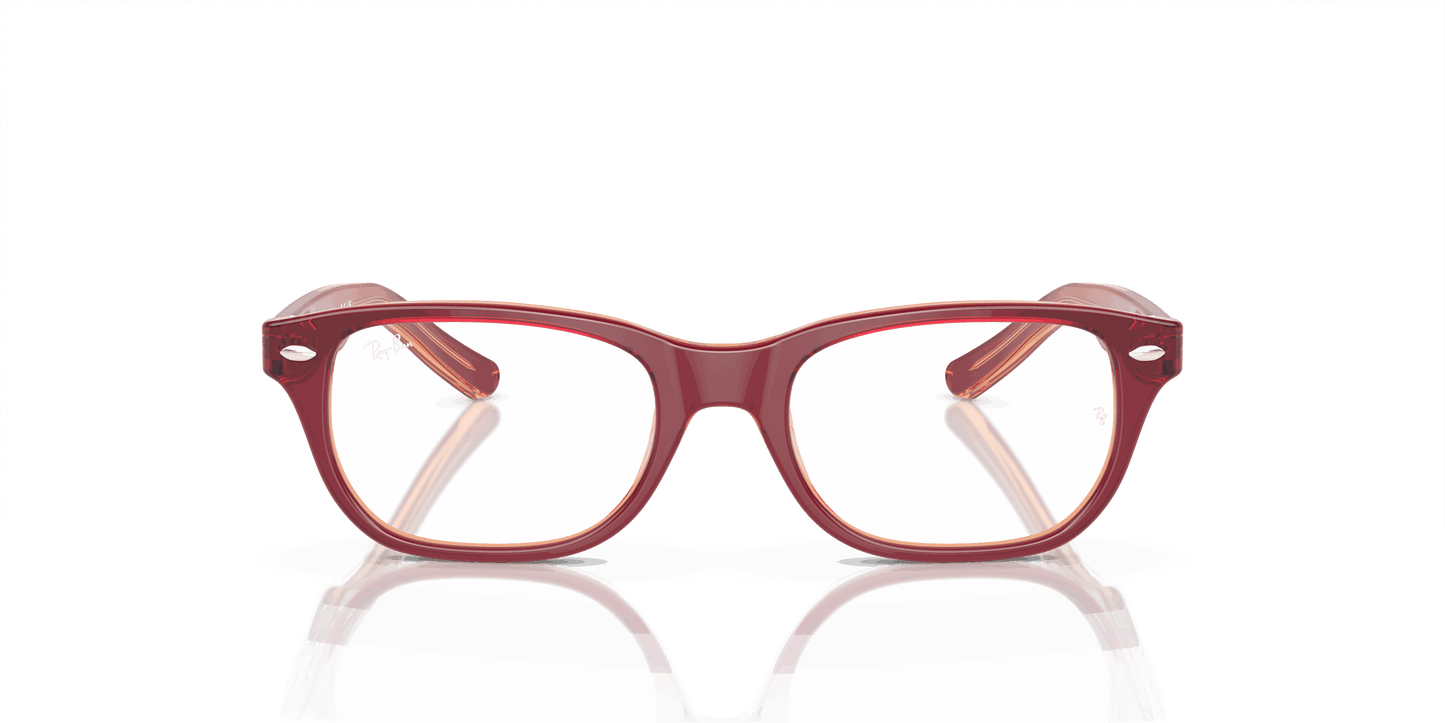 [Demo Lens Lenses, Polished Top Red & Violet & Orange Frame]