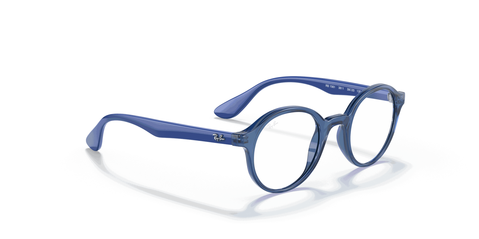 [Clear Lenses, Polished Transparent Blue Frame]