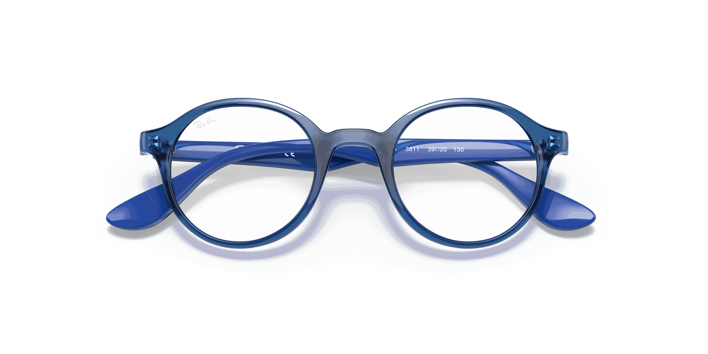 [Clear Lenses, Polished Transparent Blue Frame]