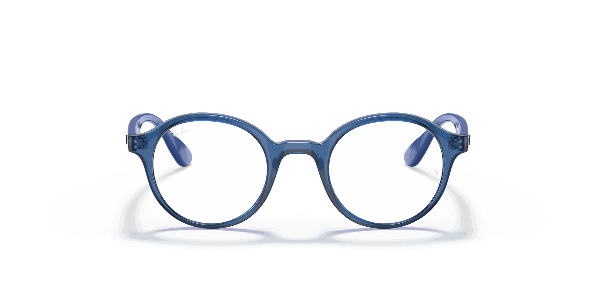 [Clear Lenses, Polished Transparent Blue Frame]