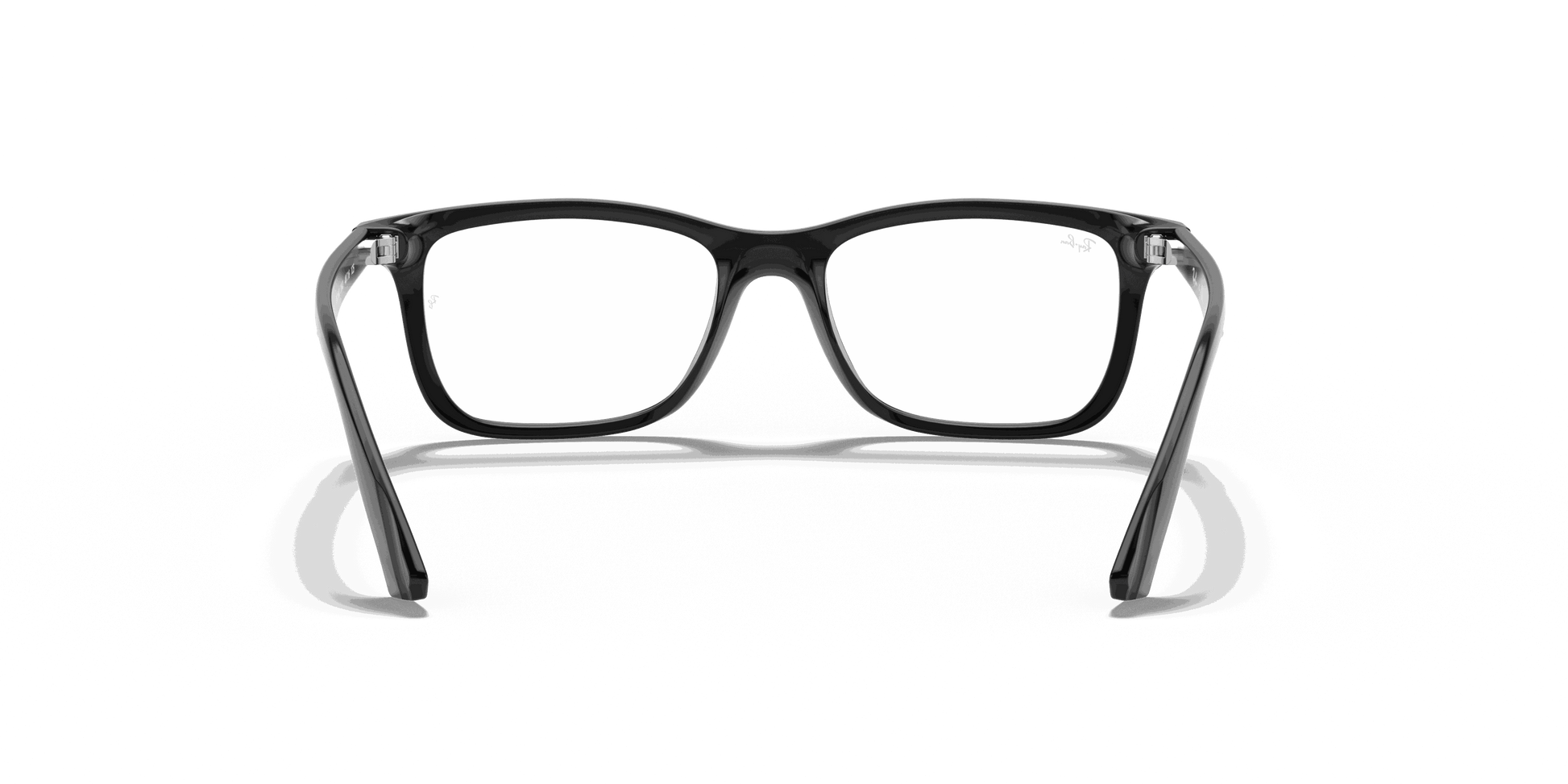 [Clear Lenses, Polished Black Frame]