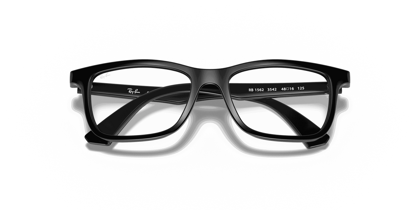 [Clear Lenses, Polished Black Frame]