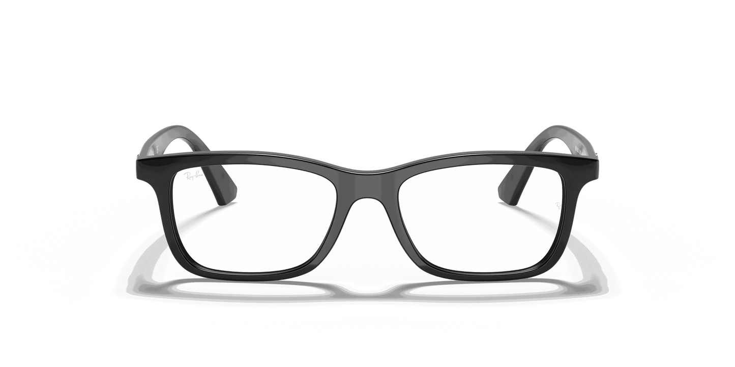 [Clear Lenses, Polished Black Frame]
