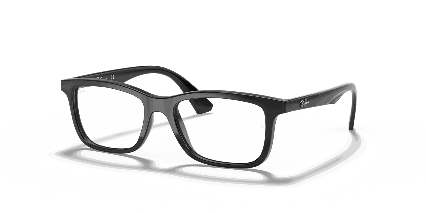 [Clear Lenses, Polished Black Frame]