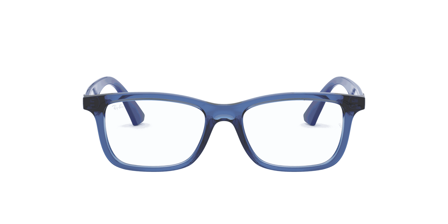 [Clear Lenses, Polished Transparent Blue Frame]