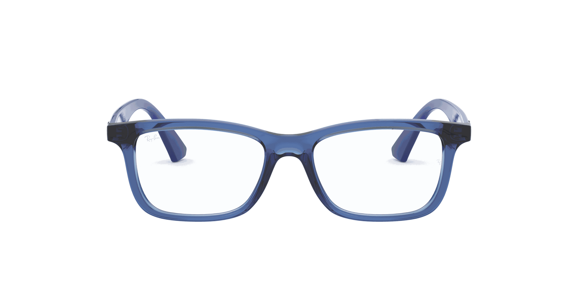 [Clear Lenses, Polished Transparent Blue Frame]