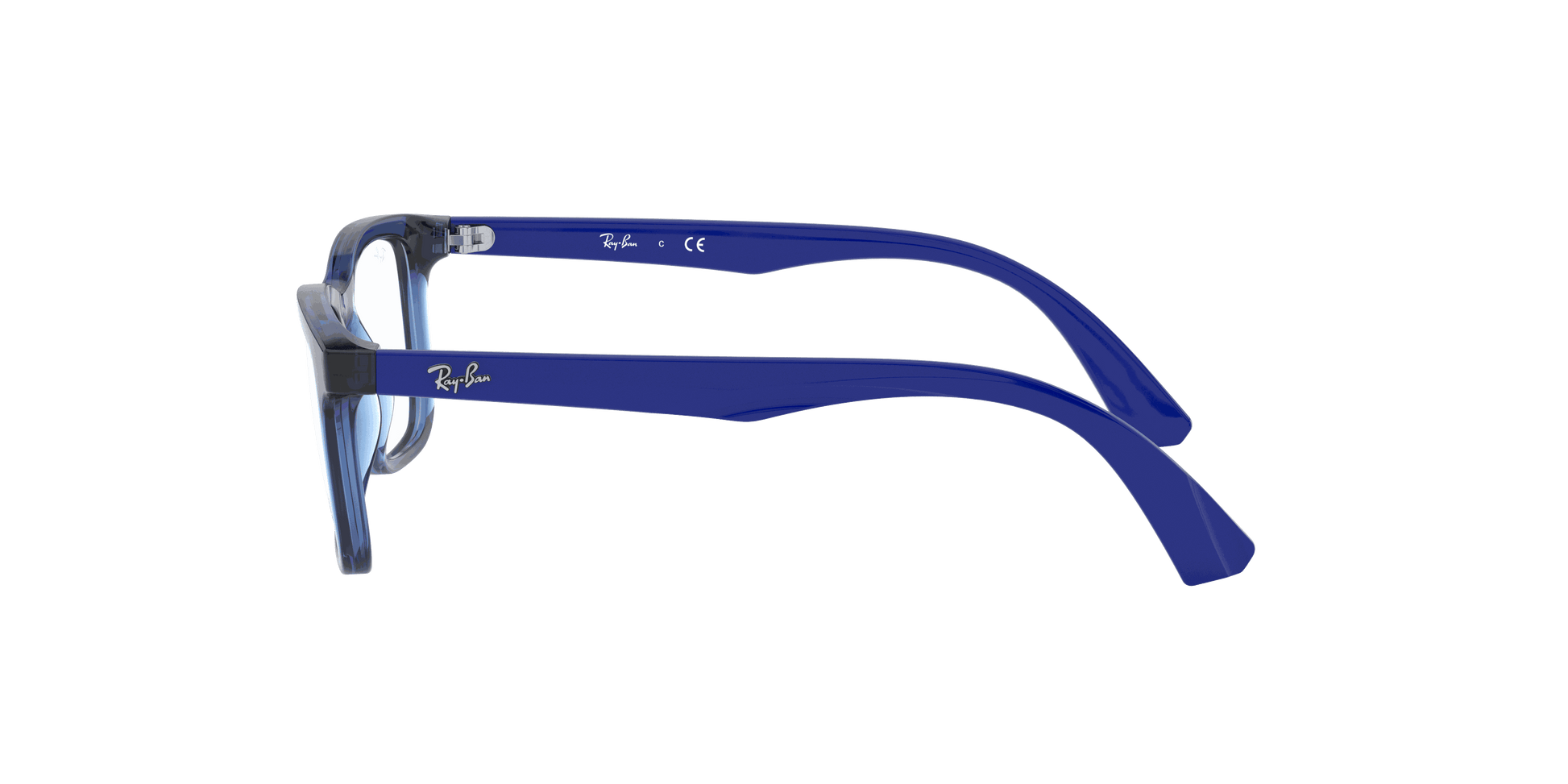 [Clear Lenses, Polished Transparent Blue Frame]
