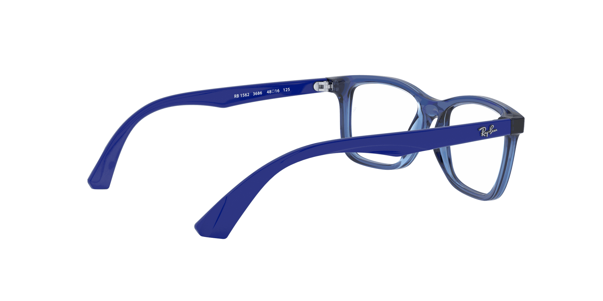 [Clear Lenses, Polished Transparent Blue Frame]