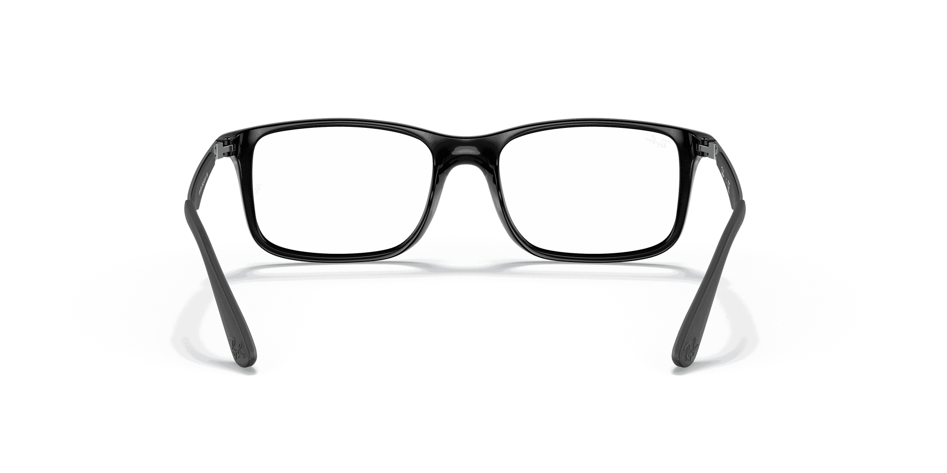 [Clear Lenses, Polished Black Frame]