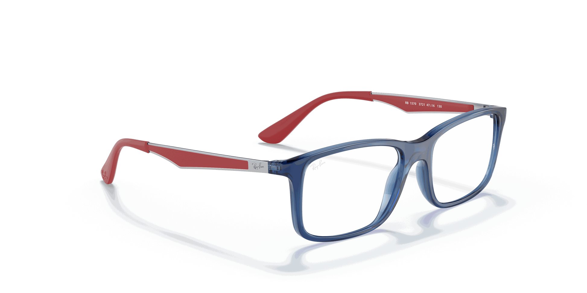 [Clear Lenses, Polished Transparent Blue Frame]