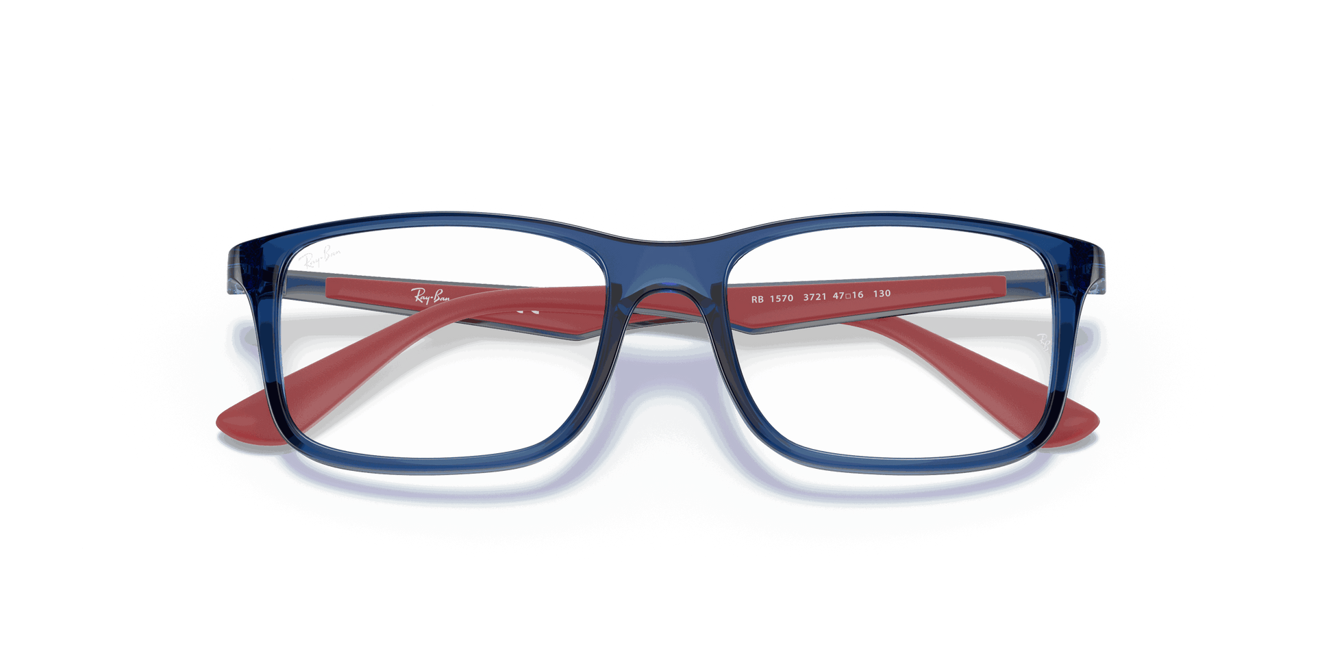 [Clear Lenses, Polished Transparent Blue Frame]
