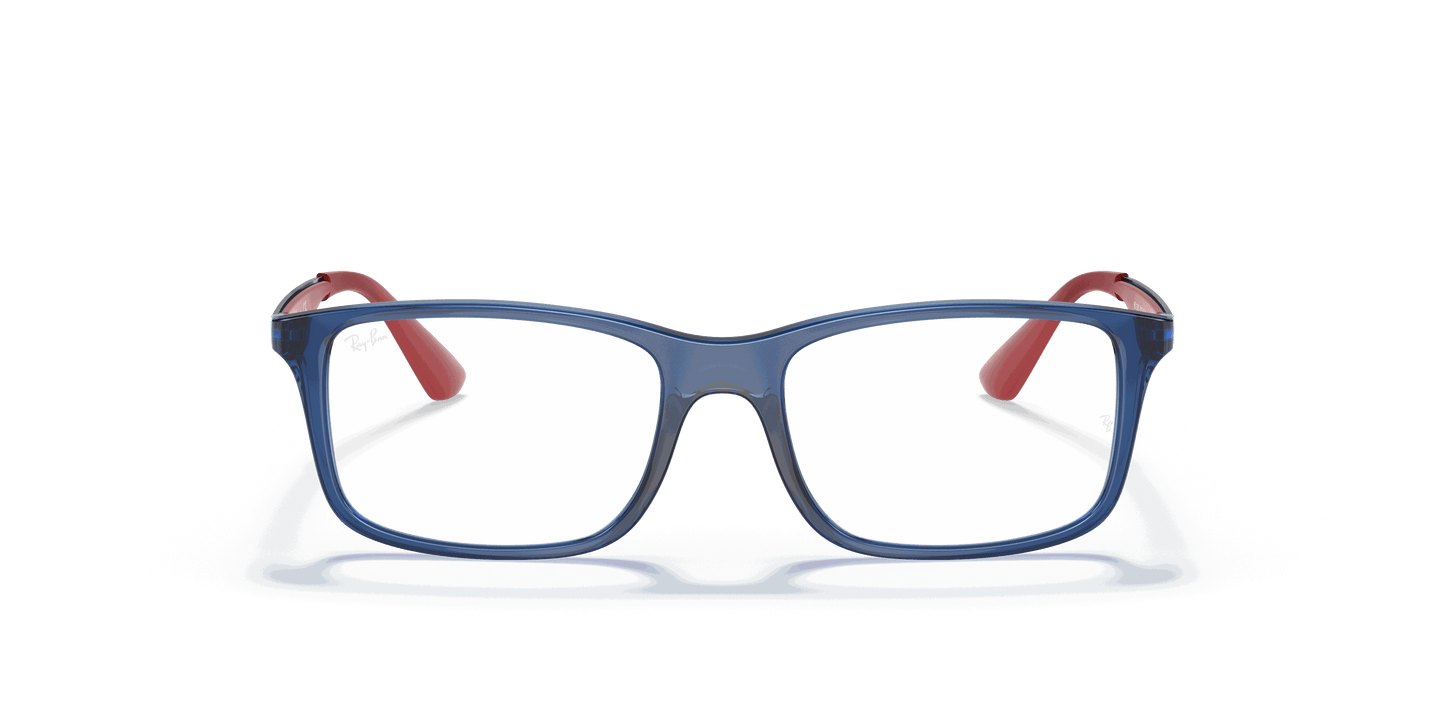 [Clear Lenses, Polished Transparent Blue Frame]