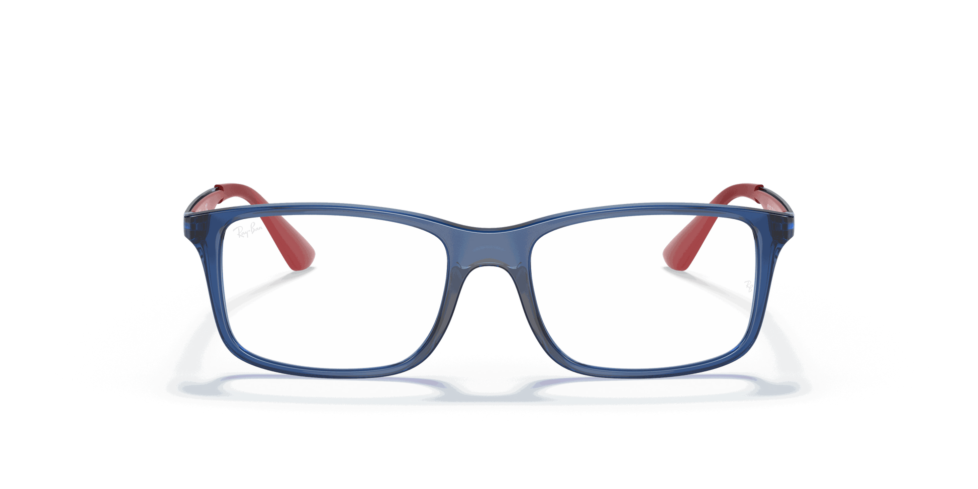 [Clear Lenses, Polished Transparent Blue Frame]