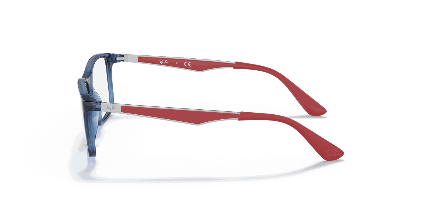 [Clear Lenses, Polished Transparent Blue Frame]