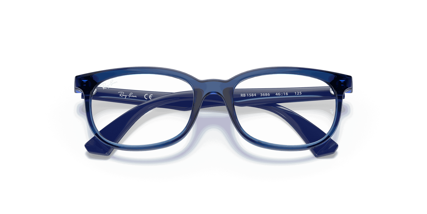 [Clear Lenses, Polished Transparent Blue Frame]