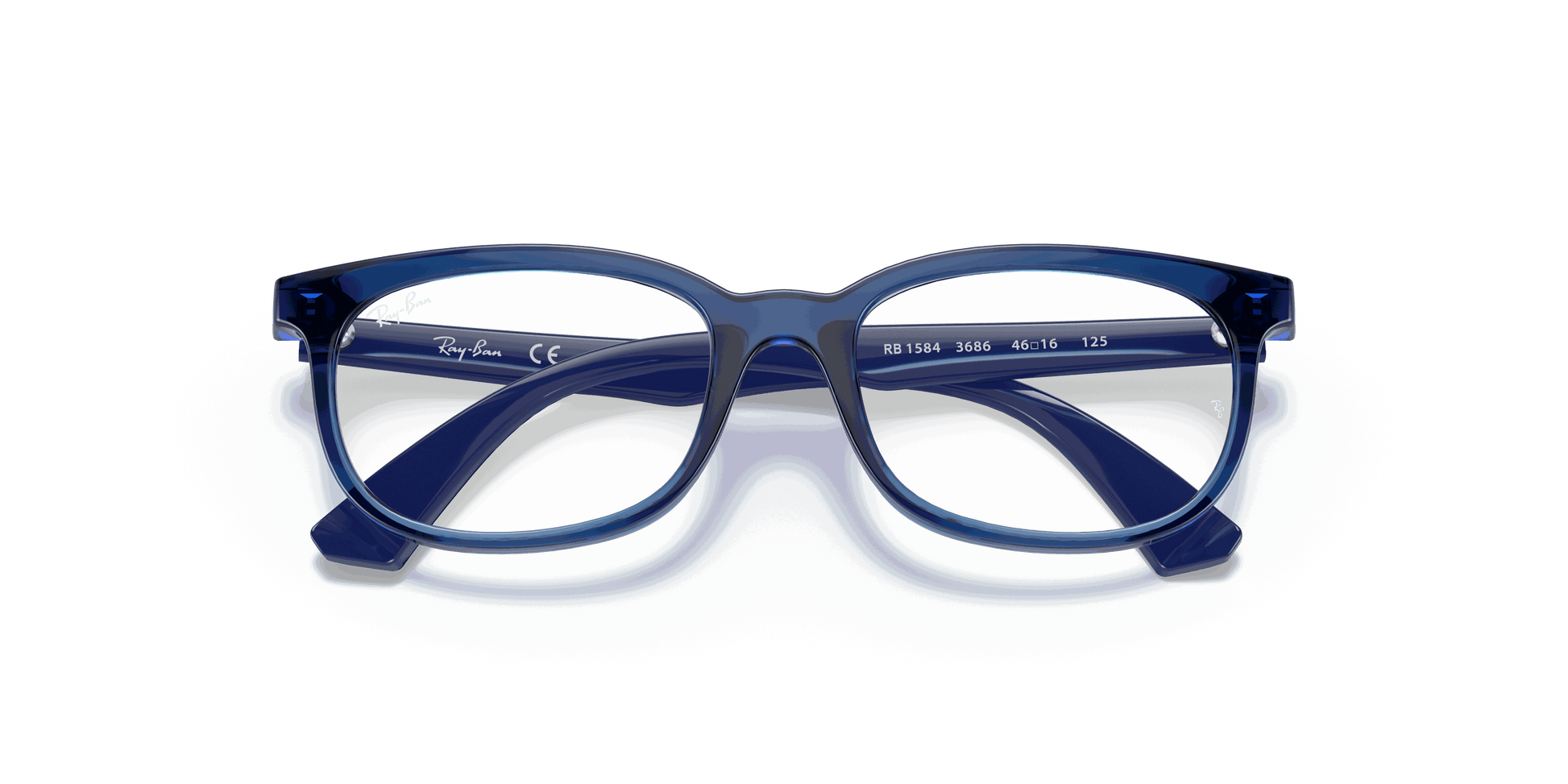[Clear Lenses, Polished Transparent Blue Frame]