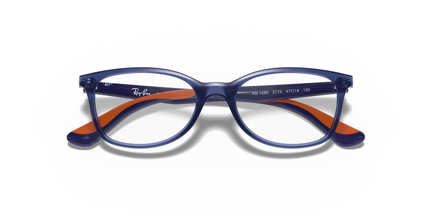 [Clear Lenses, Polished Transparent Blue Frame]