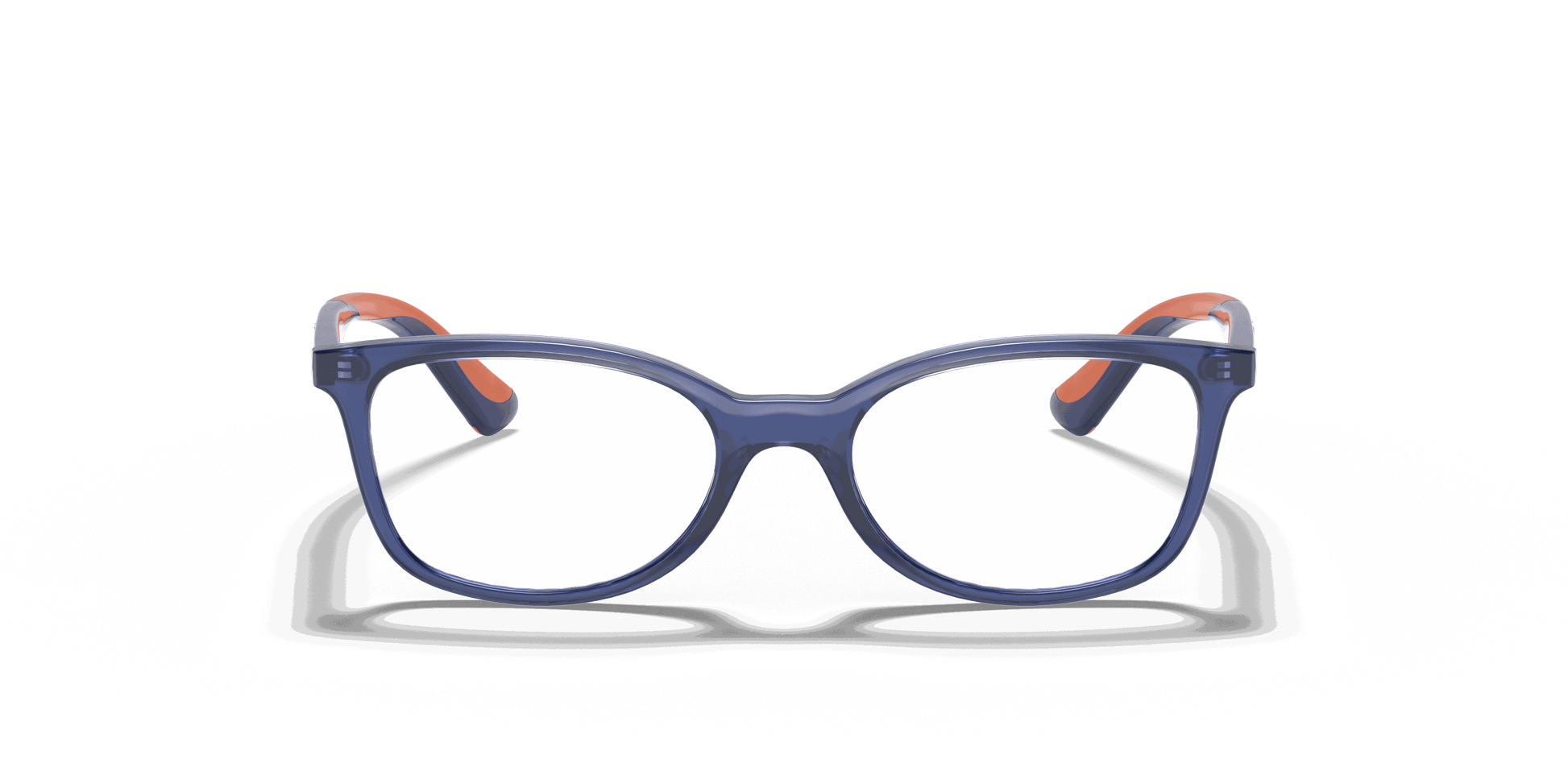 [Clear Lenses, Polished Transparent Blue Frame]