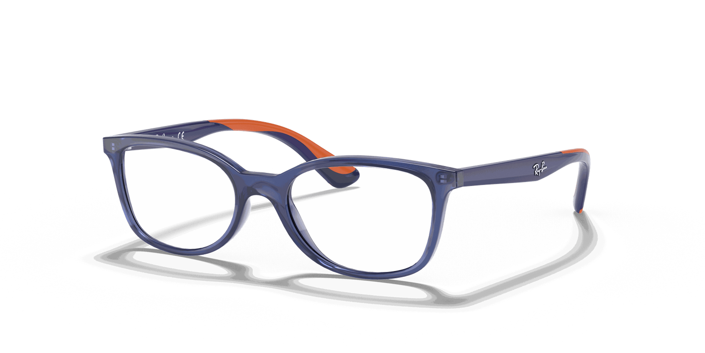 [Clear Lenses, Polished Transparent Blue Frame]
