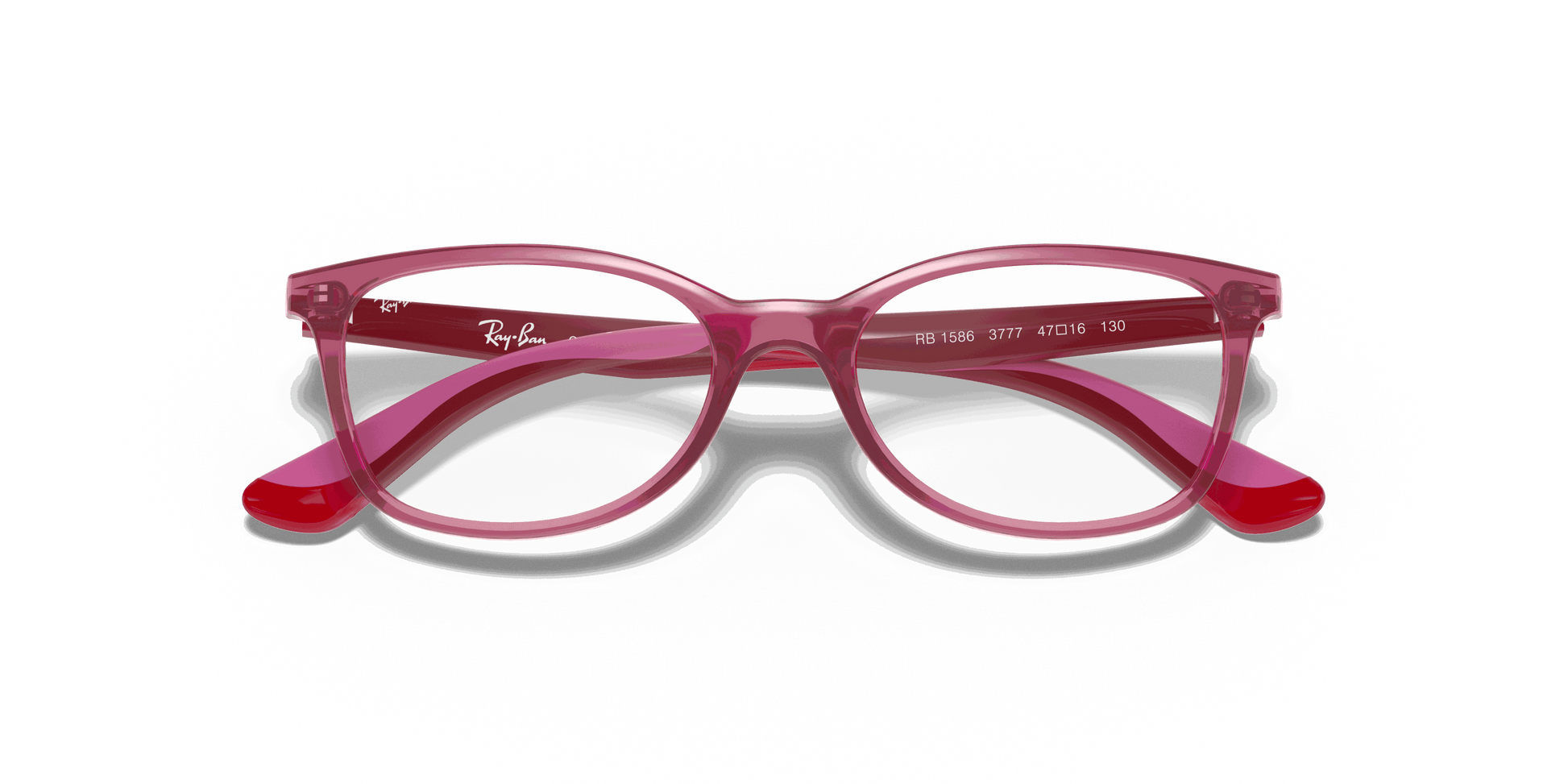 [Clear Lenses, Polished Transparent Red Frame]