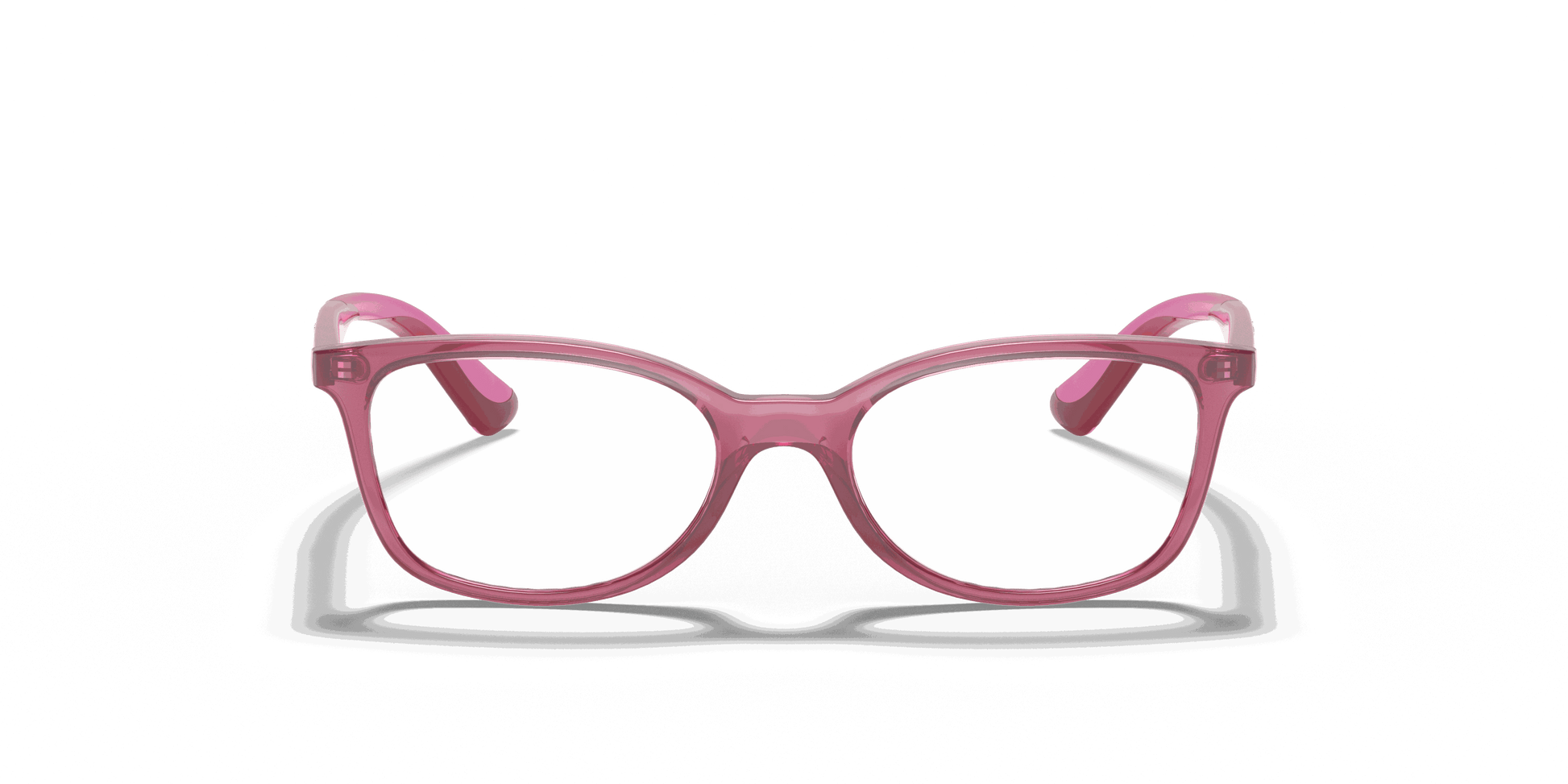 [Clear Lenses, Polished Transparent Red Frame]