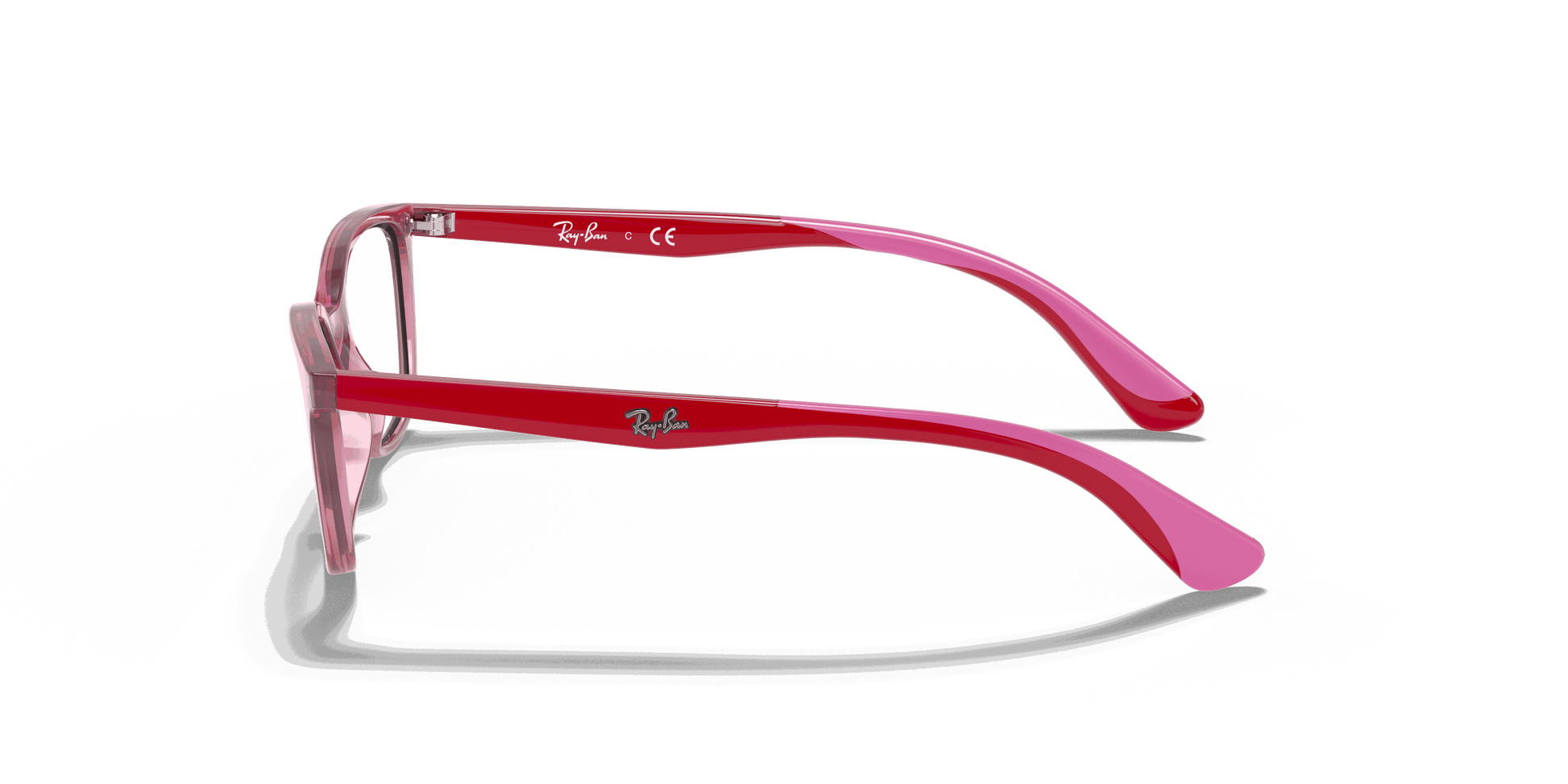 [Clear Lenses, Polished Transparent Red Frame]